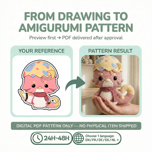 Custom Amigurumi Crochet Pattern From Your Idea