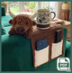 Highland Cow Armrest Caddy Crochet Pattern