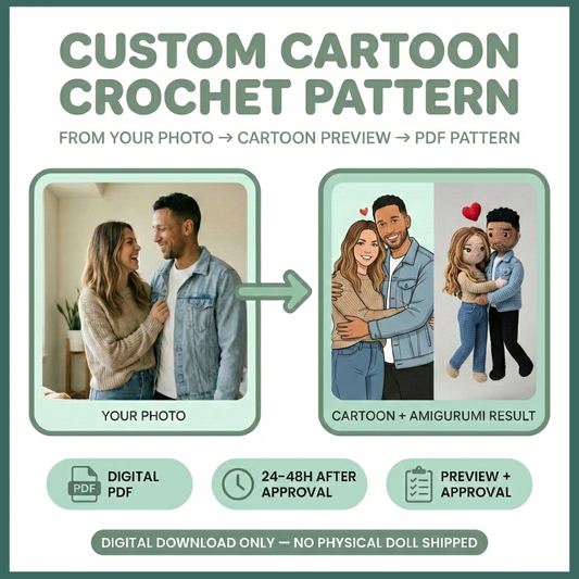 Custom Crochet Couple Pattern From Photos