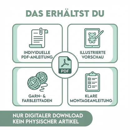 Individuelle Häkelanleitung PDF nach Foto – Haustier auf Bestellung