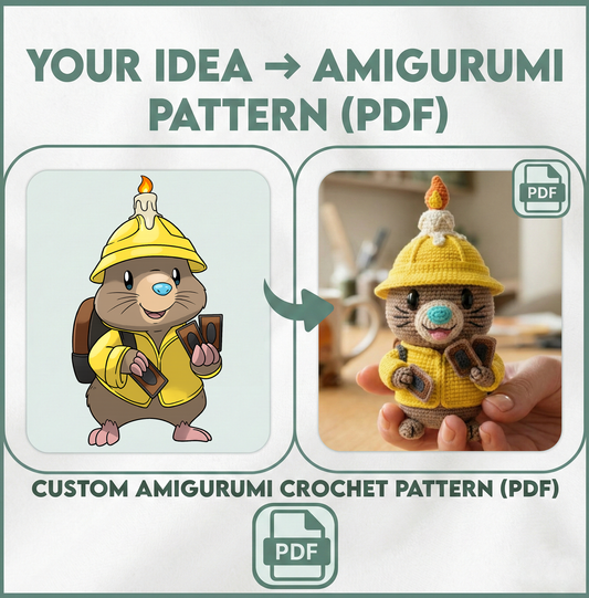 Custom Amigurumi Crochet Pattern From Your Idea
