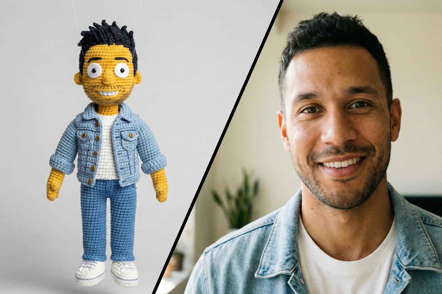 Custom Cartoon Crochet Pattern from Photo | Doll Amigurumi PDF | Preview + Approval | Digital Download