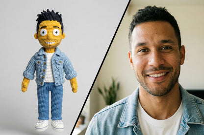 Custom Cartoon Crochet Pattern from Photo | Doll Amigurumi PDF | Preview + Approval | Digital Download