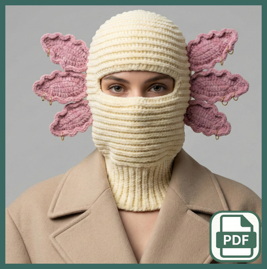 Lotus Reef Sculptural Balaclava Crochet Pattern