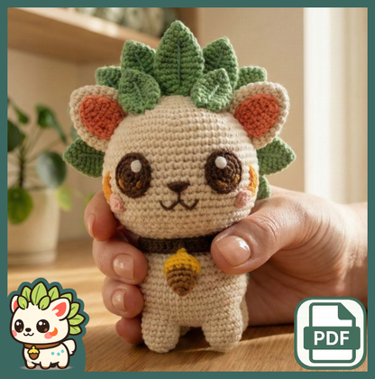 Woodland Kitten Amigurumi Crochet Pattern