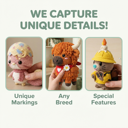 Custom Pet Crochet Pattern PDF (From Photo)